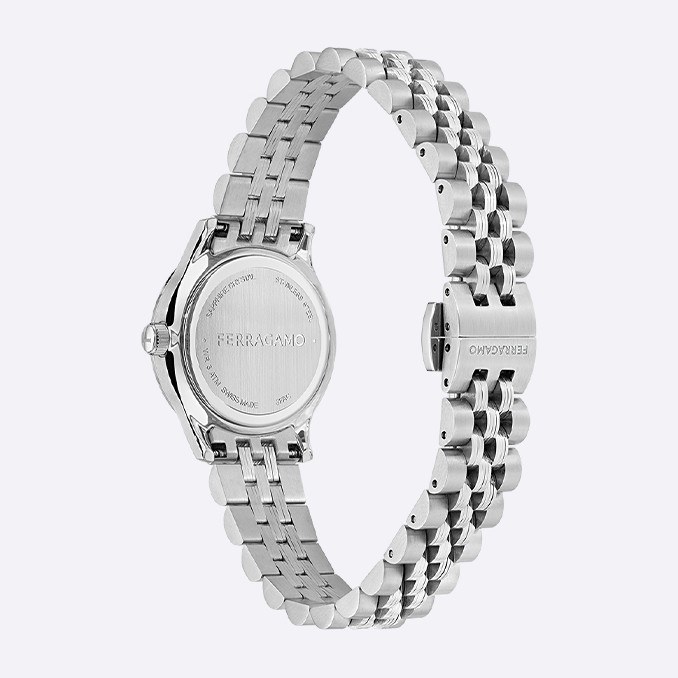 Ferragamo Quartz Watch 28 Silver Dial
