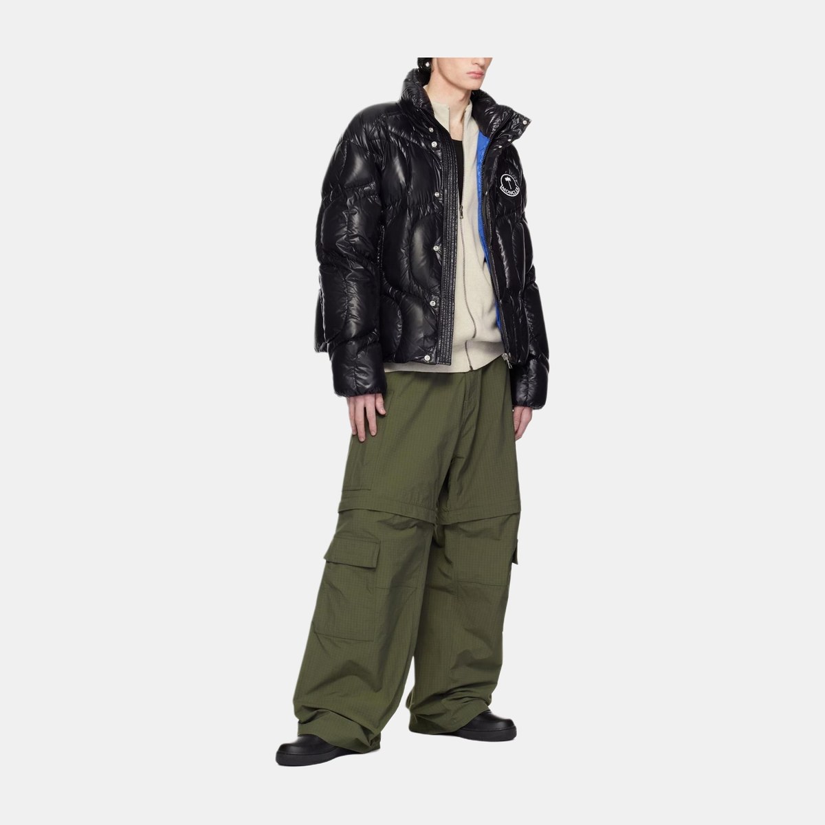 Moncler High Neck Jacket Black