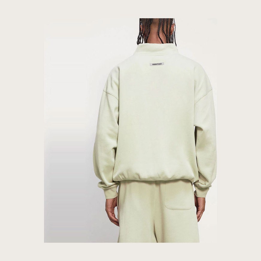 Fear of God Essentials Half Zip Pullover Sage