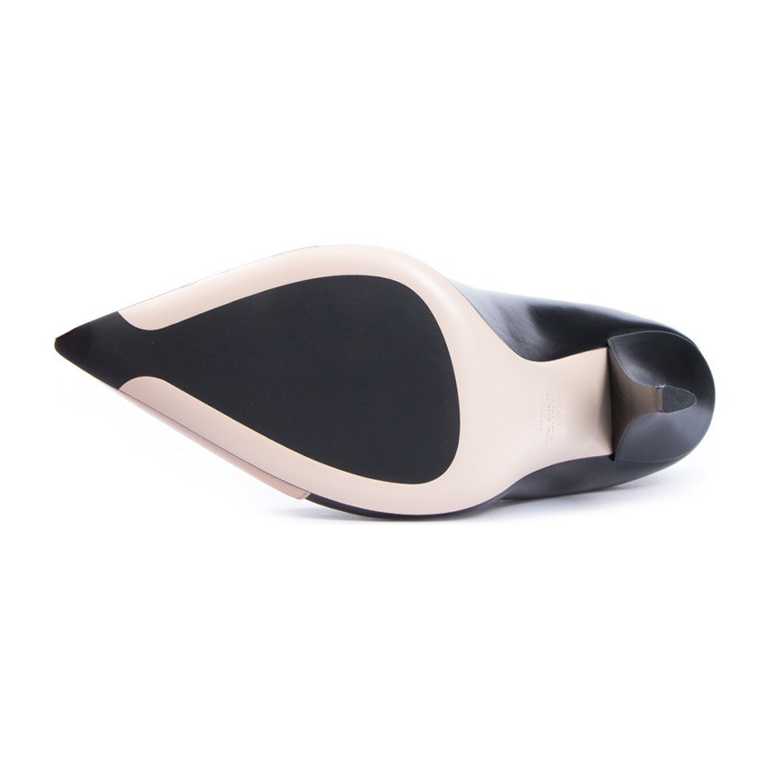 Fendi Leather High Heels Black Beige