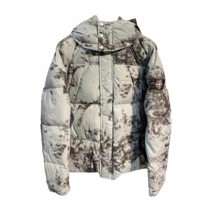 Stone Island FW24 Light Blue Camo Down Jacket