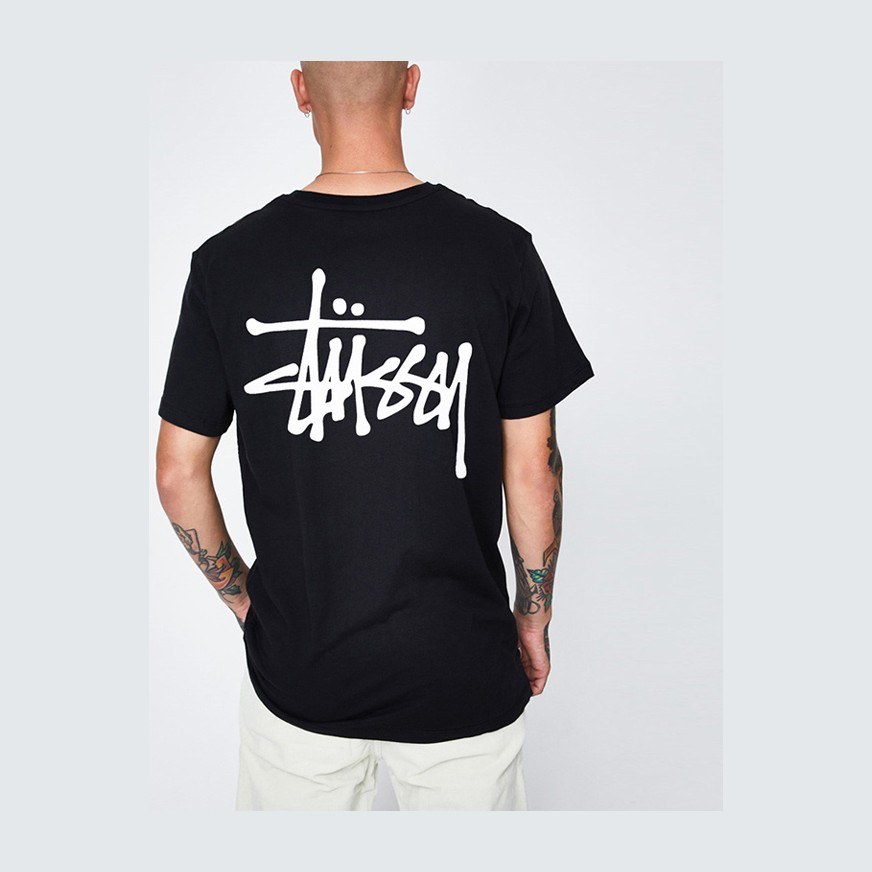 Stussy Classic Print T-Shirt Black