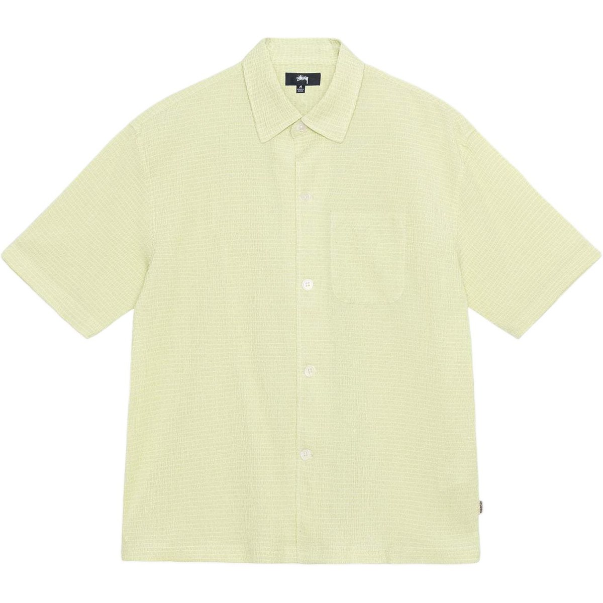 Stussy SS24 Boxy Flat Hem Shirt Crinkled