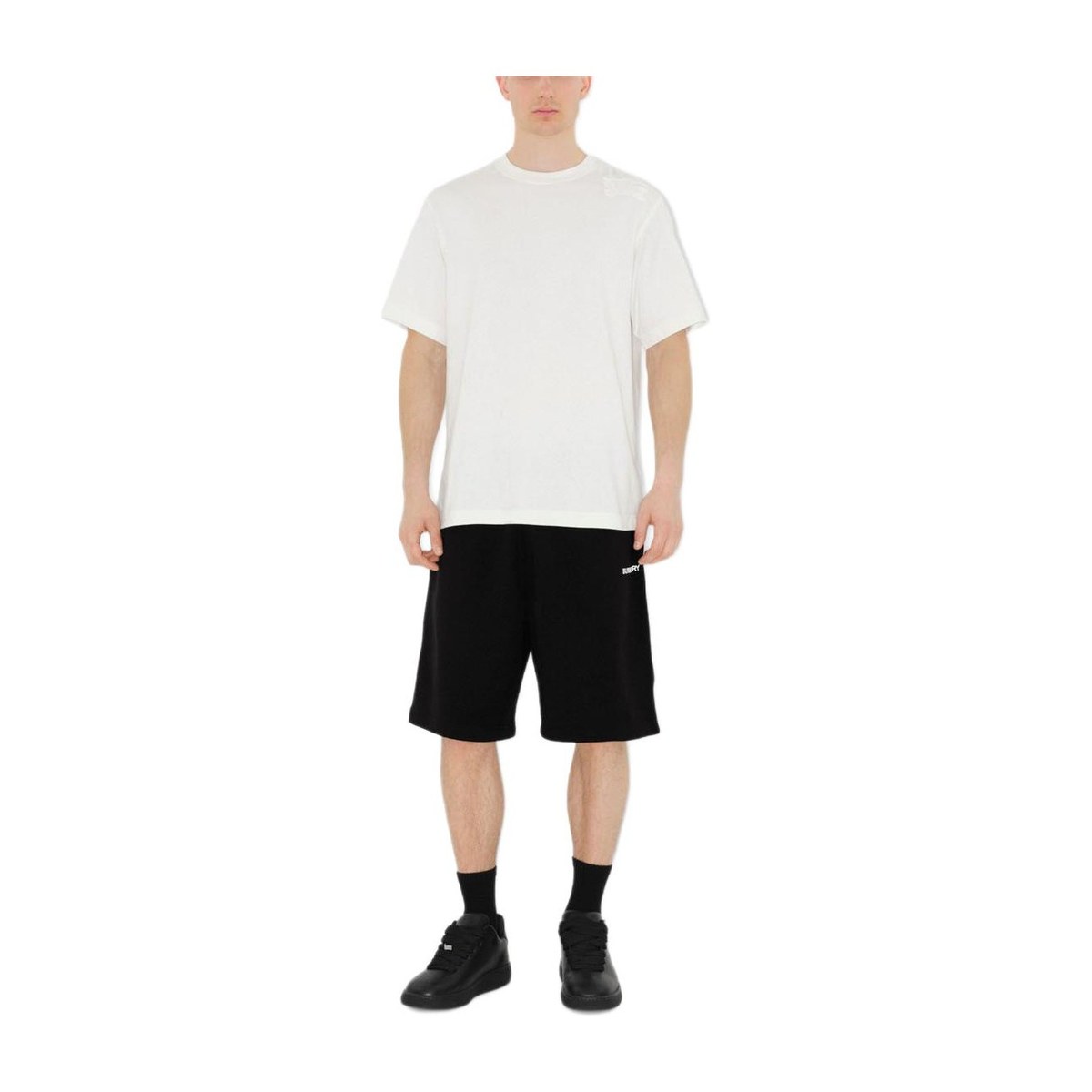 Burberry Logo Print Shorts