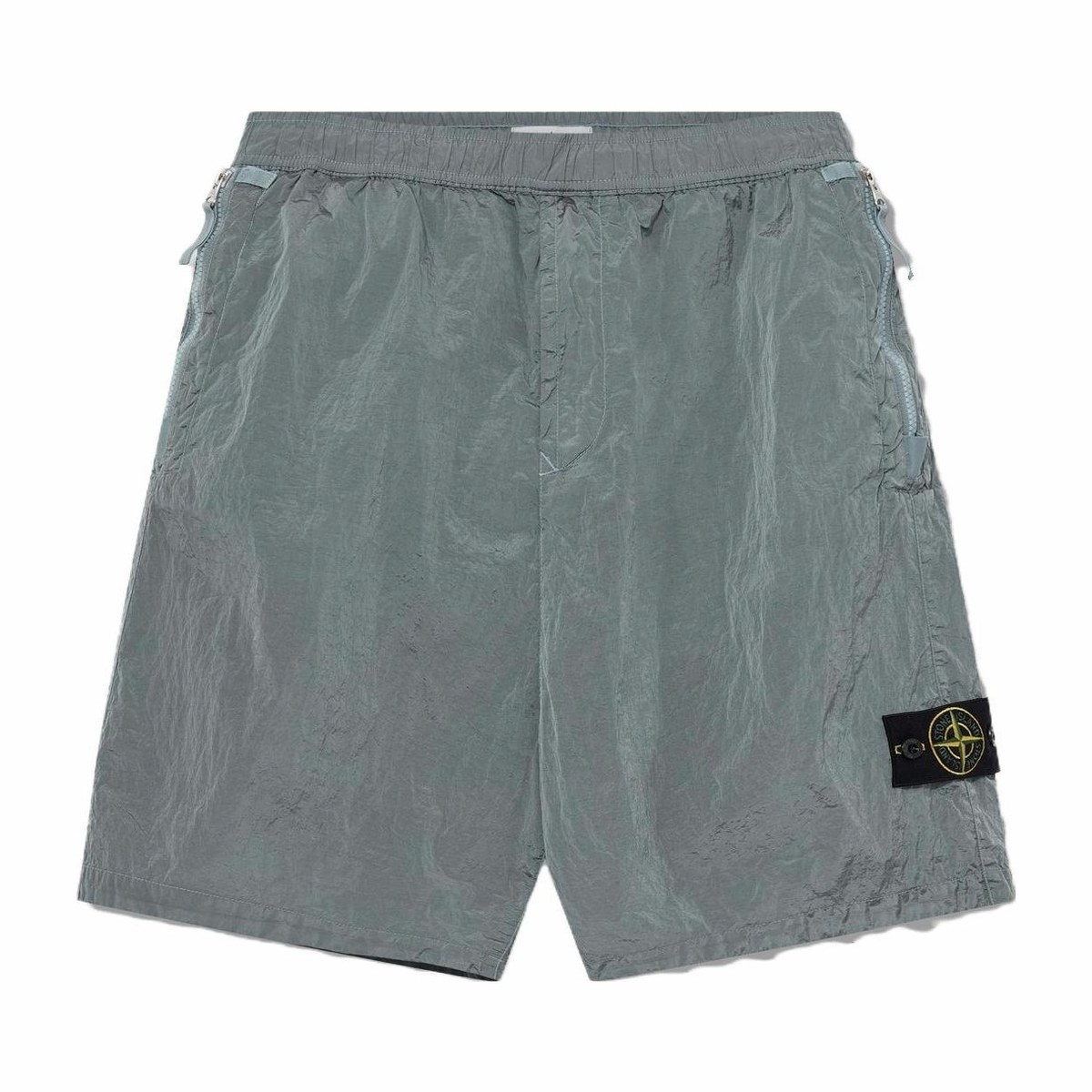 Stone Island SS23 Nylon Logo Shorts Sky Blue