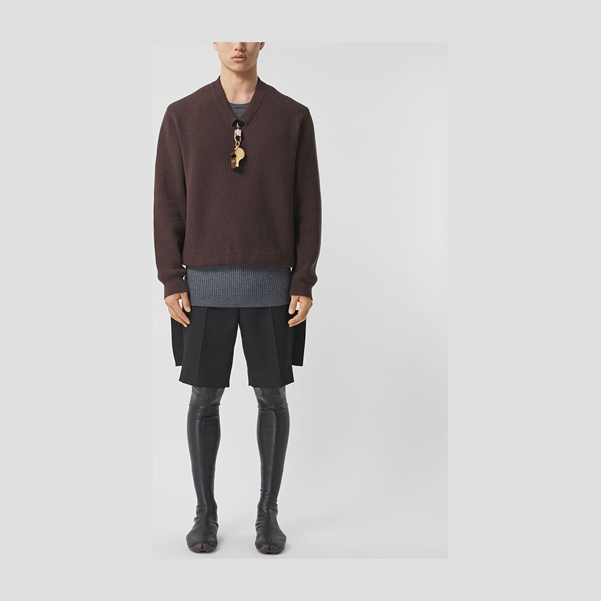 Burberry FW21 Black Wool Shorts