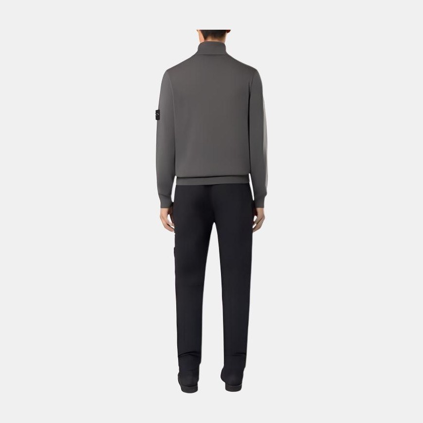 Stone Island Slim Logo Zip Pants Black