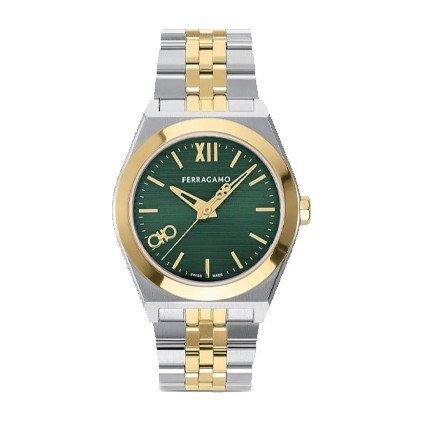 Ferragamo 40mm Green Dial Watch