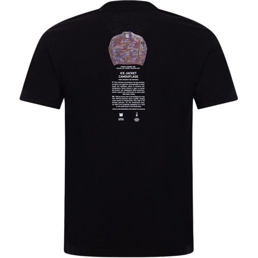 Stone Island FW22 Logo Print T-Shirt Black