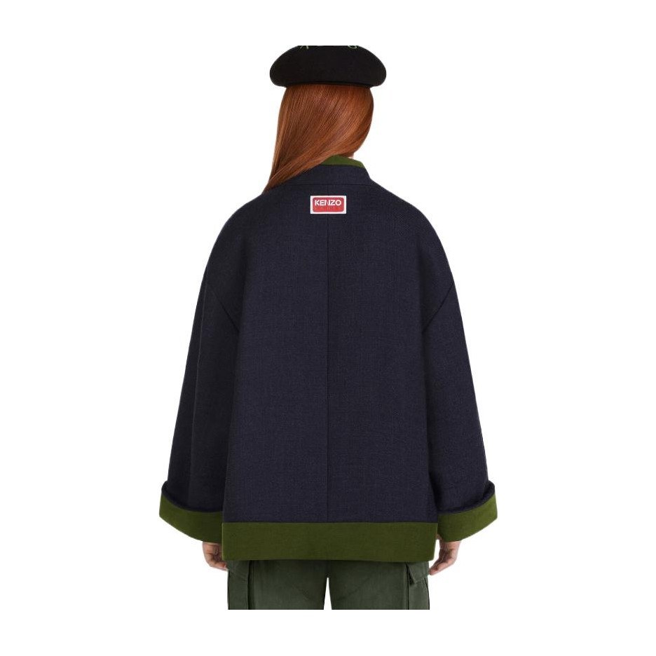 KENZO x Nigo EAST MEETS WEST V-Neck Jacket Blue