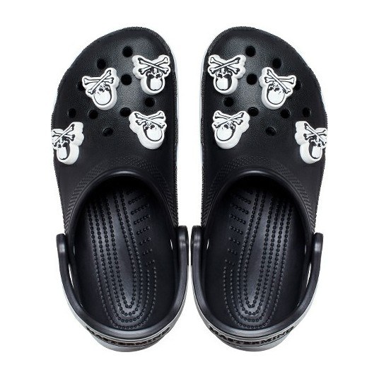 mastermind JAPAN x Crocs Classic Clog Black White