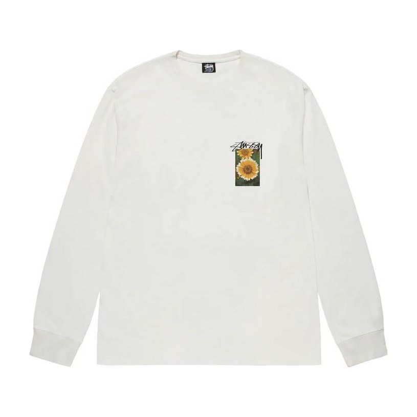 Stussy SS23 Floral Print Crewneck Long Sleeve Tee