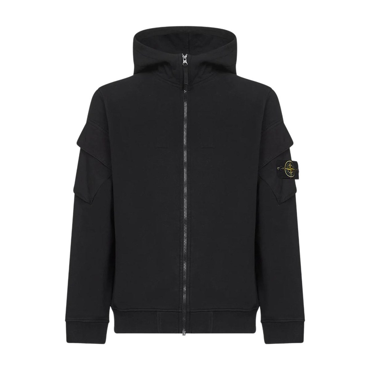 Stone Island Hoodie Jacket Black