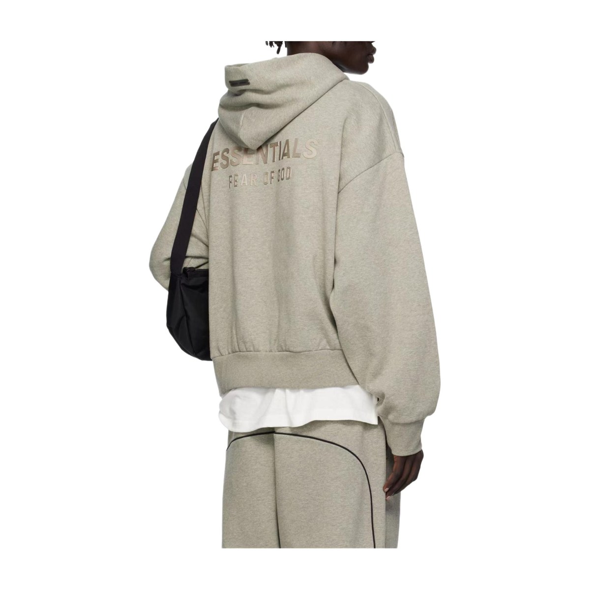 Fear of God Essentials SS25 Classic Fit Fleece Hoodie Concrete Heather