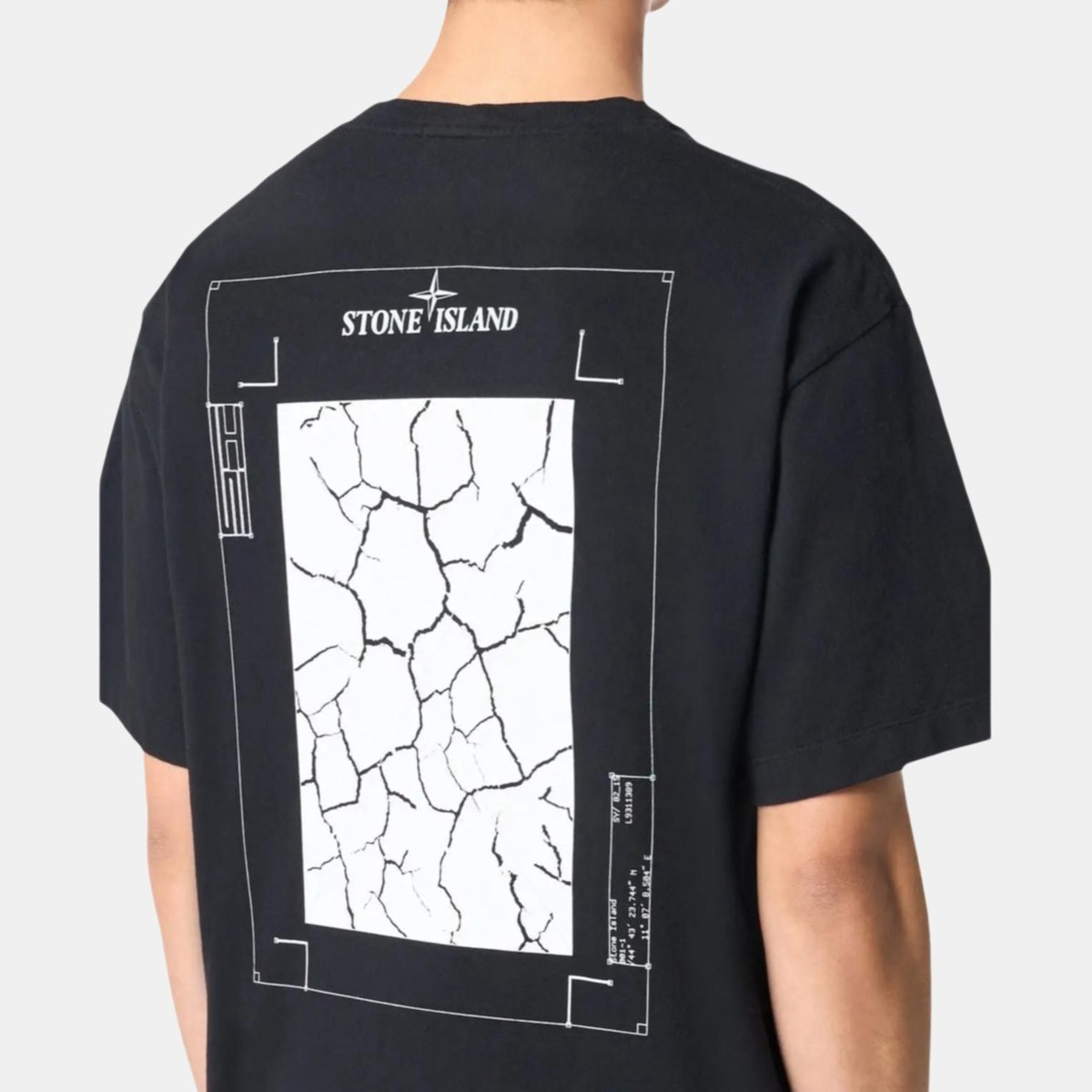 Stone Island Logo Back Print T-Shirt Black