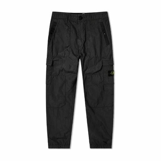 Stone Island Nylon Cargo Pants Black