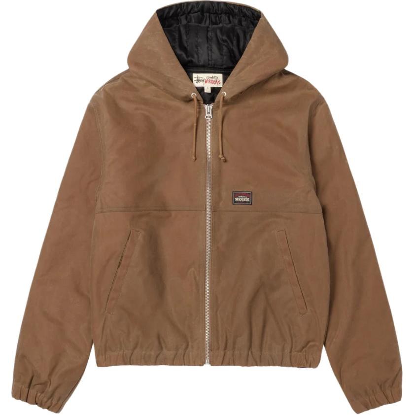 Stussy FW25 WAXED COTTON WORK JACKET logo