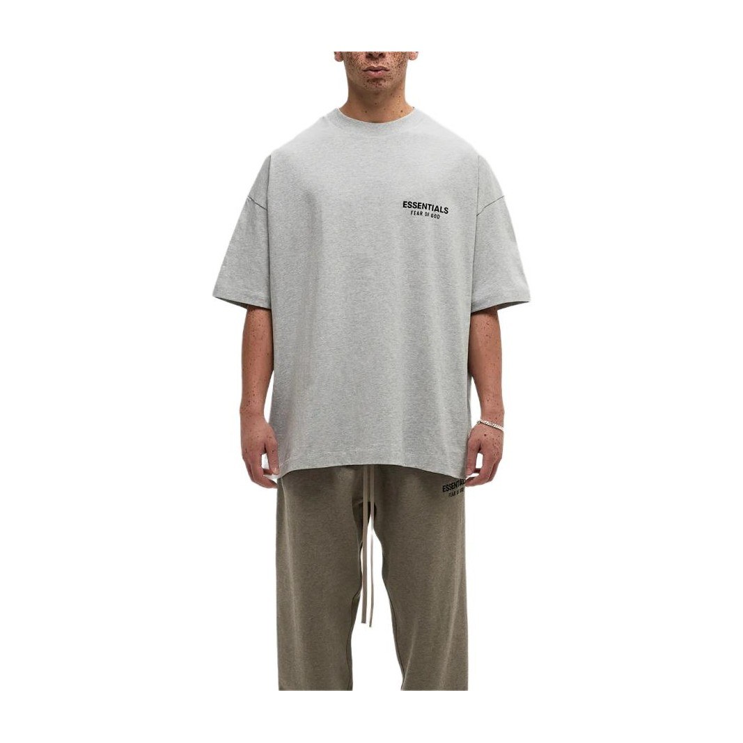 Fear of God Essentials FW24 Holiday Core T-Shirt Light Mist Grey