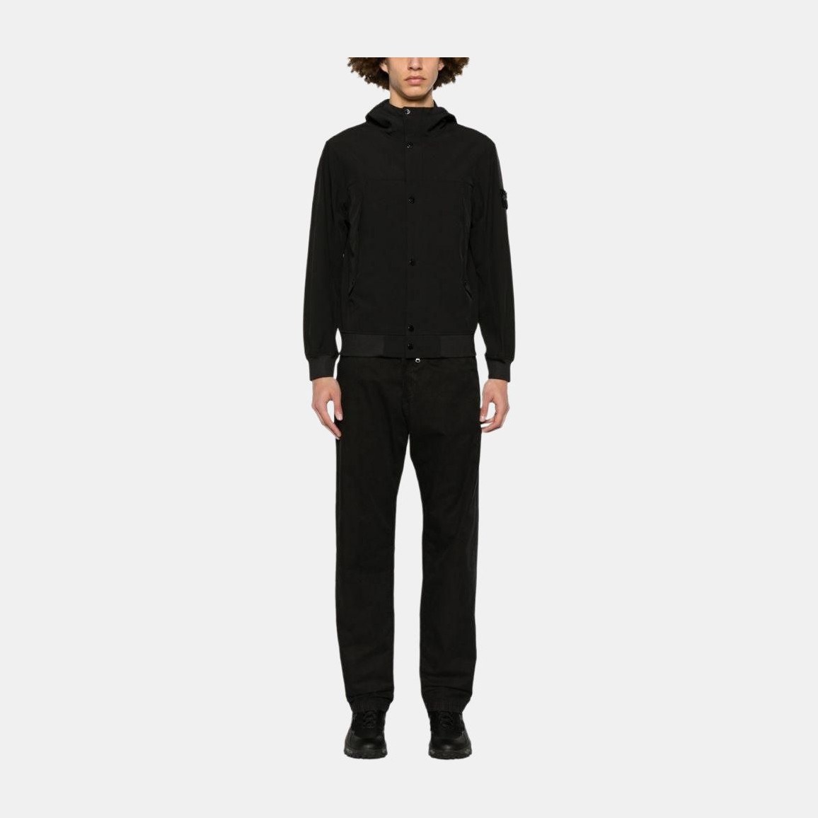 Stone Island Soft Shell Jacket Black