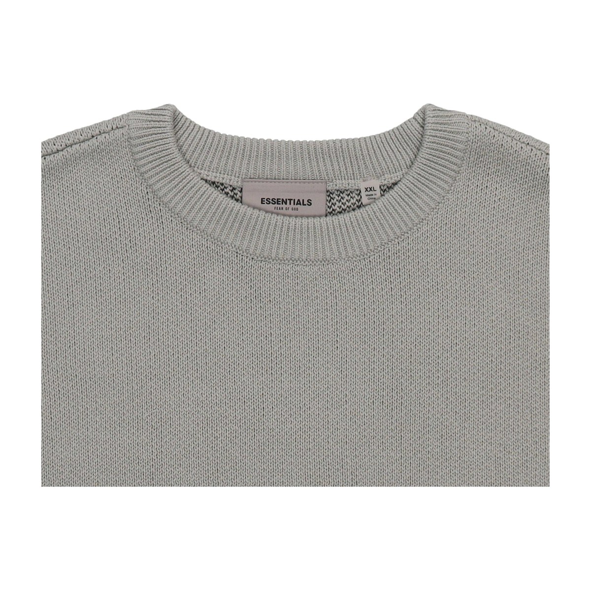 Fear of God Essentials Knit Pullover Sweater Green Concrete