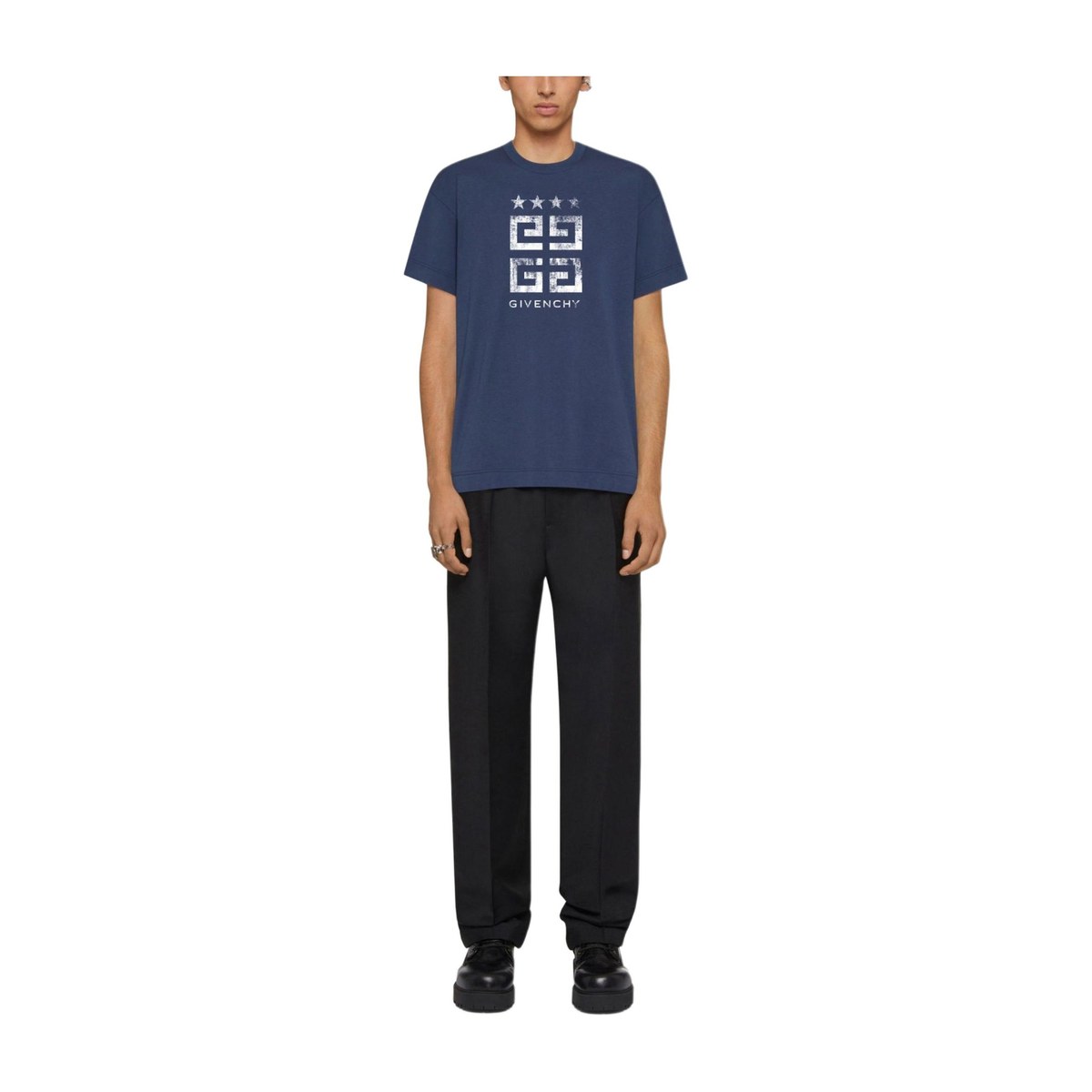 GIVENCHY 4g Stars Slim Fit T-Shirt In Cotton T