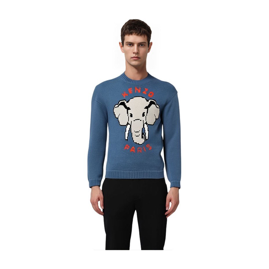 KENZO x Nigo Pixel Elephant Sweater