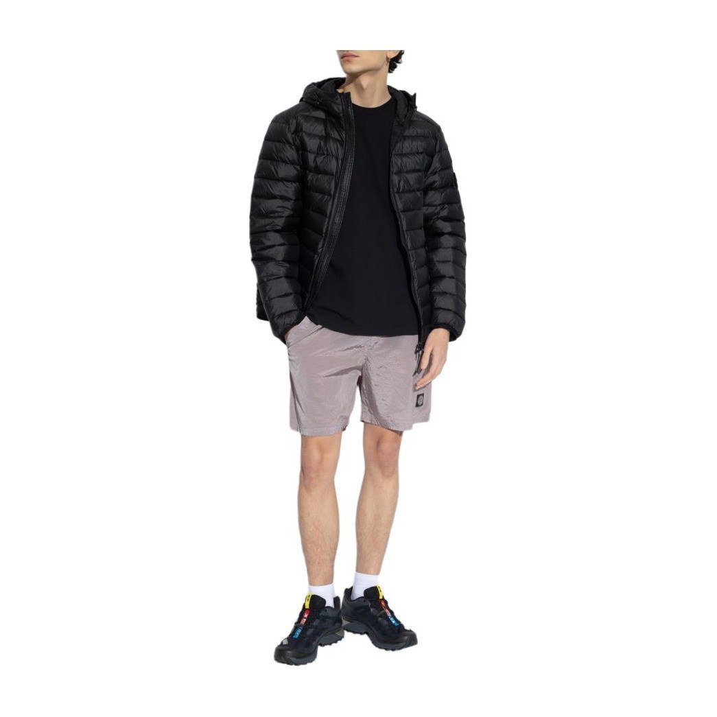 Stone Island SS24 Nylon Logo Shorts Pink