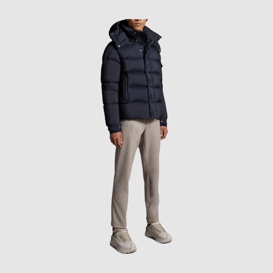 Moncler Vezere Short Down Jacket Navy