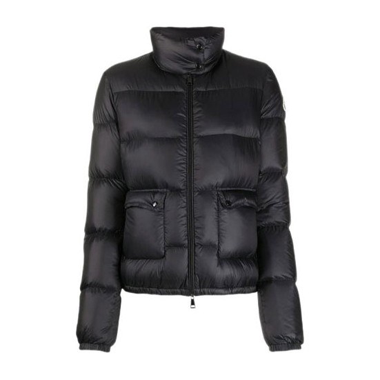 Moncler FW21 Logo Down Jacket Black