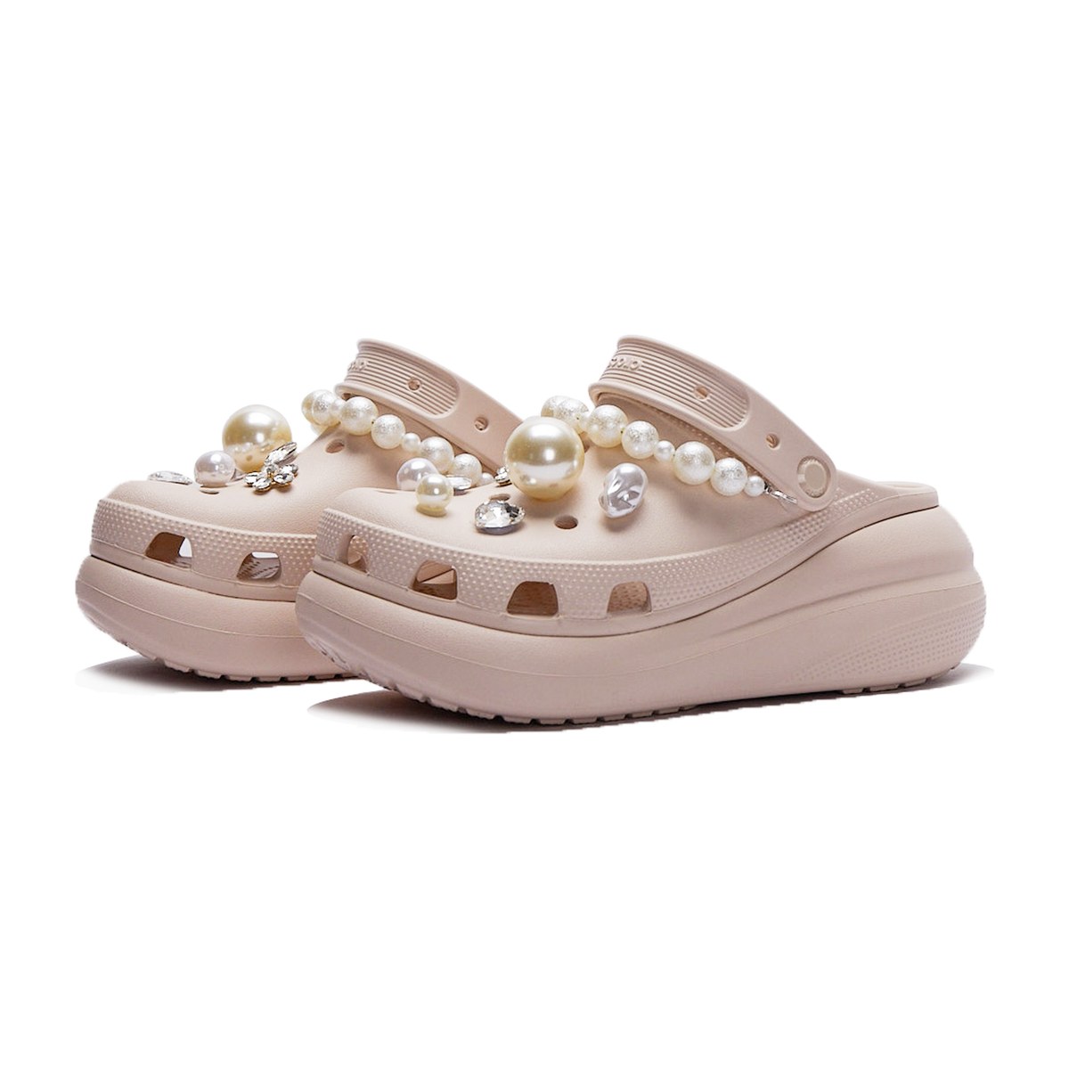 Crocs Pink Bubble Clogs
