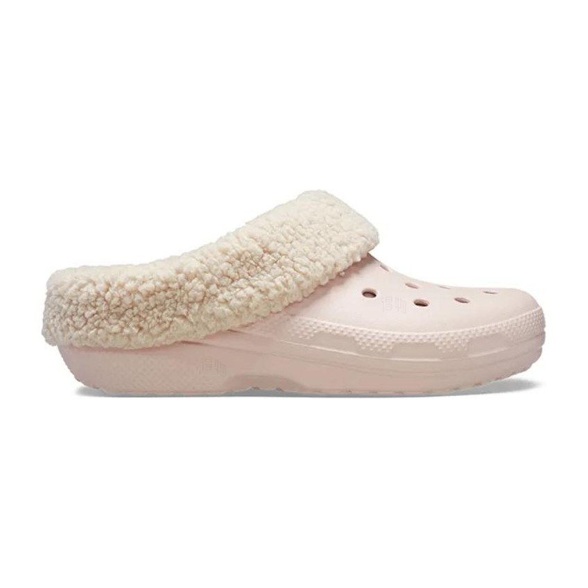 Crocs Classic Fuzz-Lined Clog Pink