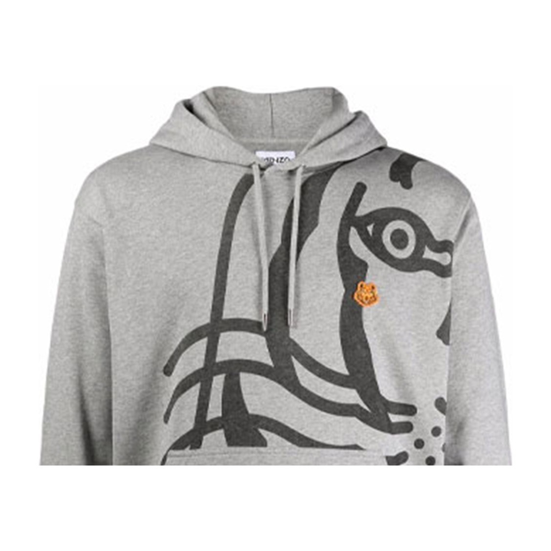 KENZO Logo Hoodie Grey