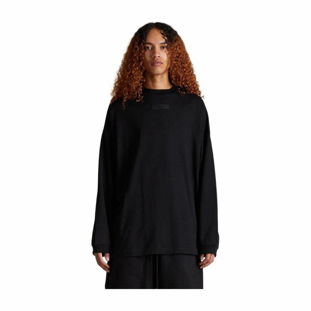 Fear of God Essentials Jet Black Longsleeve Shirt