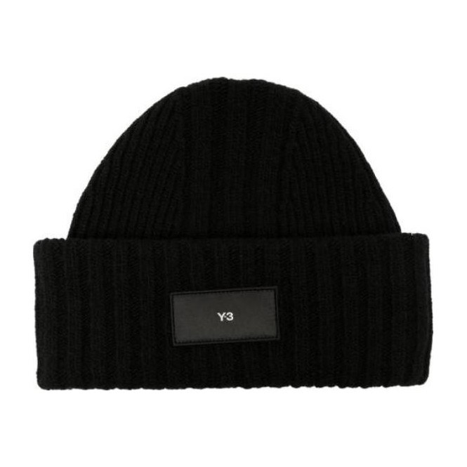 Y-3 Logo Beanie Black