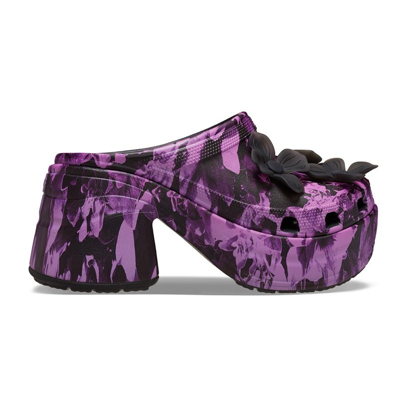 Crocs Mermaid Print Clogs Black