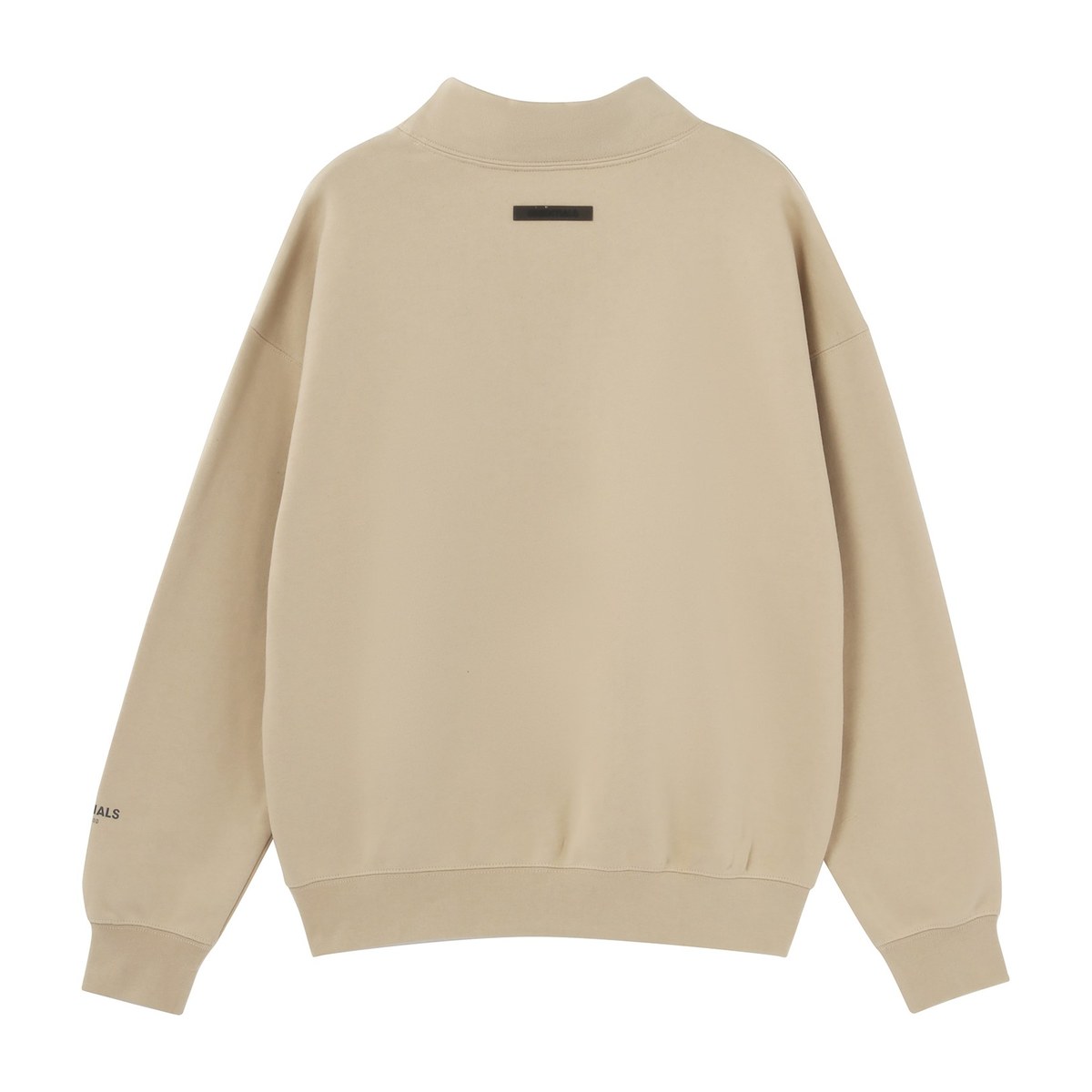 Fear of God Essentials FW21 Mock Neck Sweatshirt BeigeLinen Logo