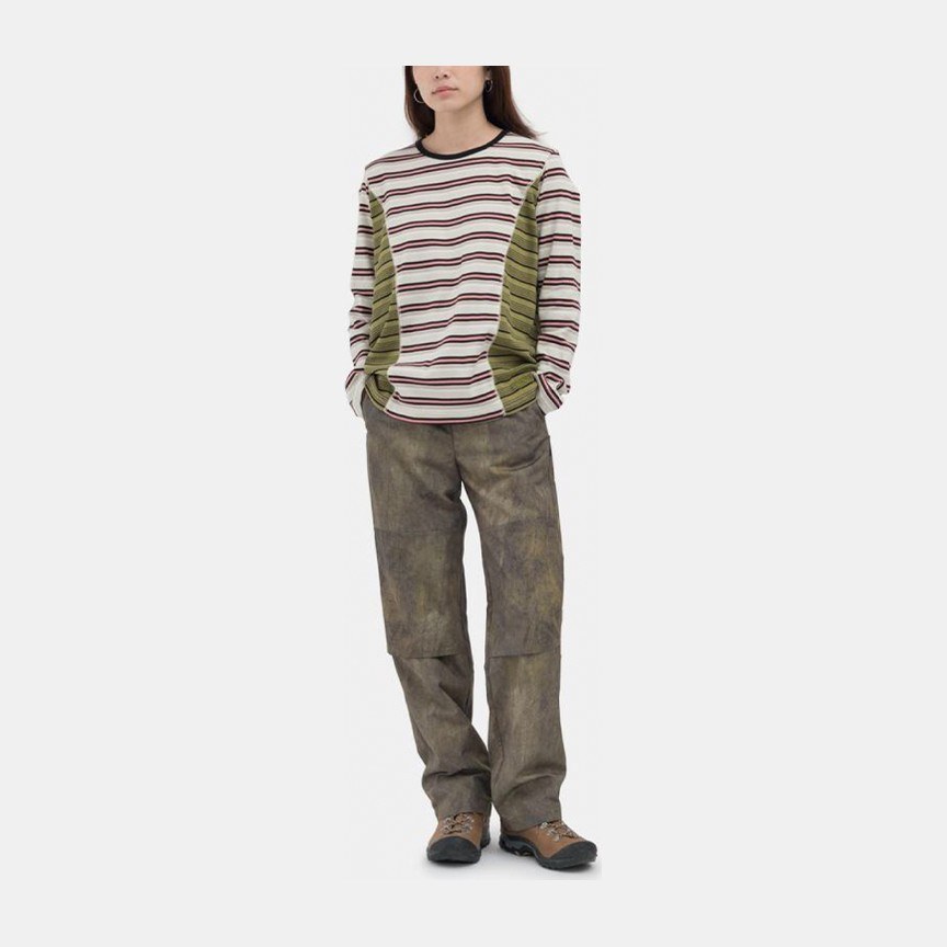 Stussy Striped Crewneck Long Sleeve