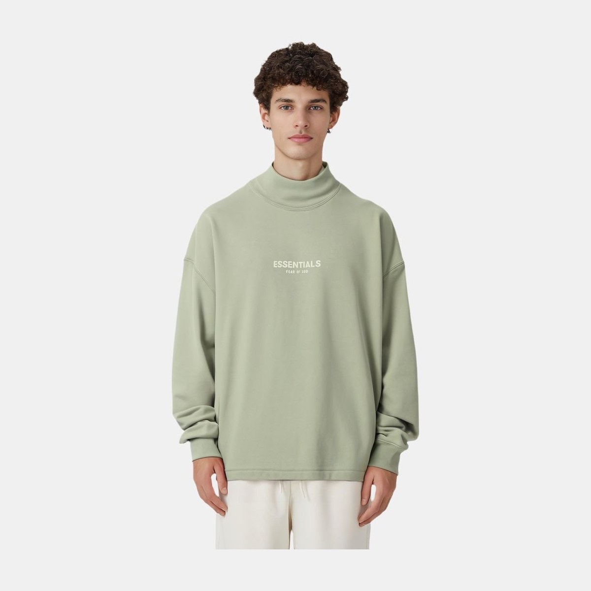 Fear of God Essentials Seafoam Mockneck