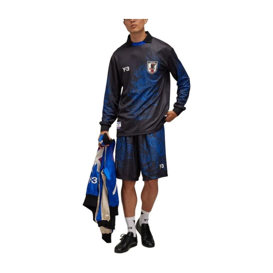Y-3 x JFA SS24 Long Sleeve Tee Blue