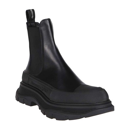 Alexander McQueen Tread Slick Chelsea Boots Black