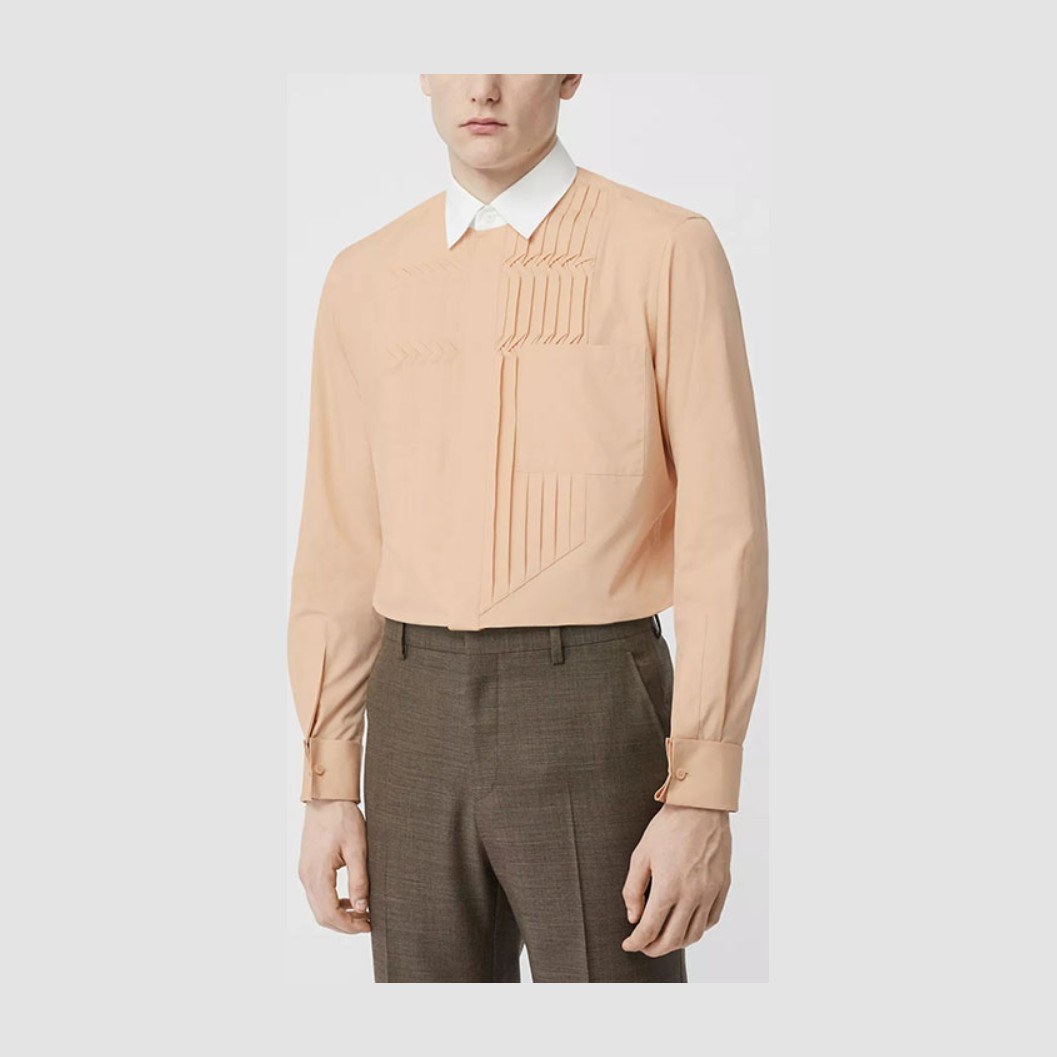 Burberry Pleated Collar Shirt
