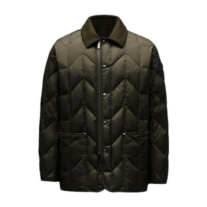 Moncler Quilted Down Jacket Green