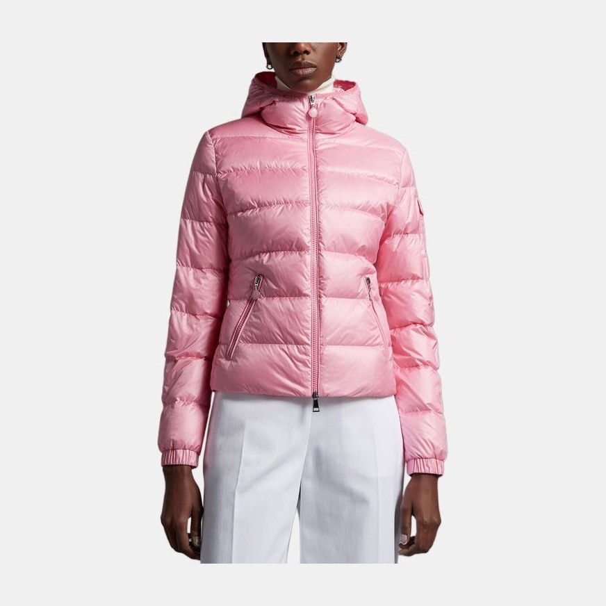 Moncler SS23 Solid Hooded Down Jacket Rose Pink