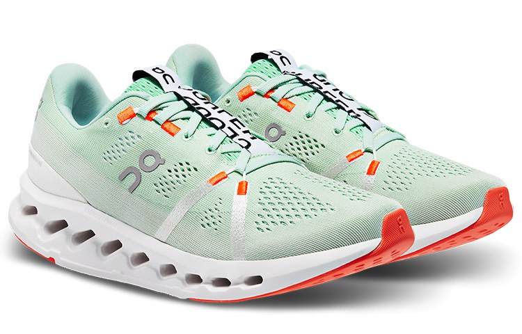 On Cloudsurfer Green White