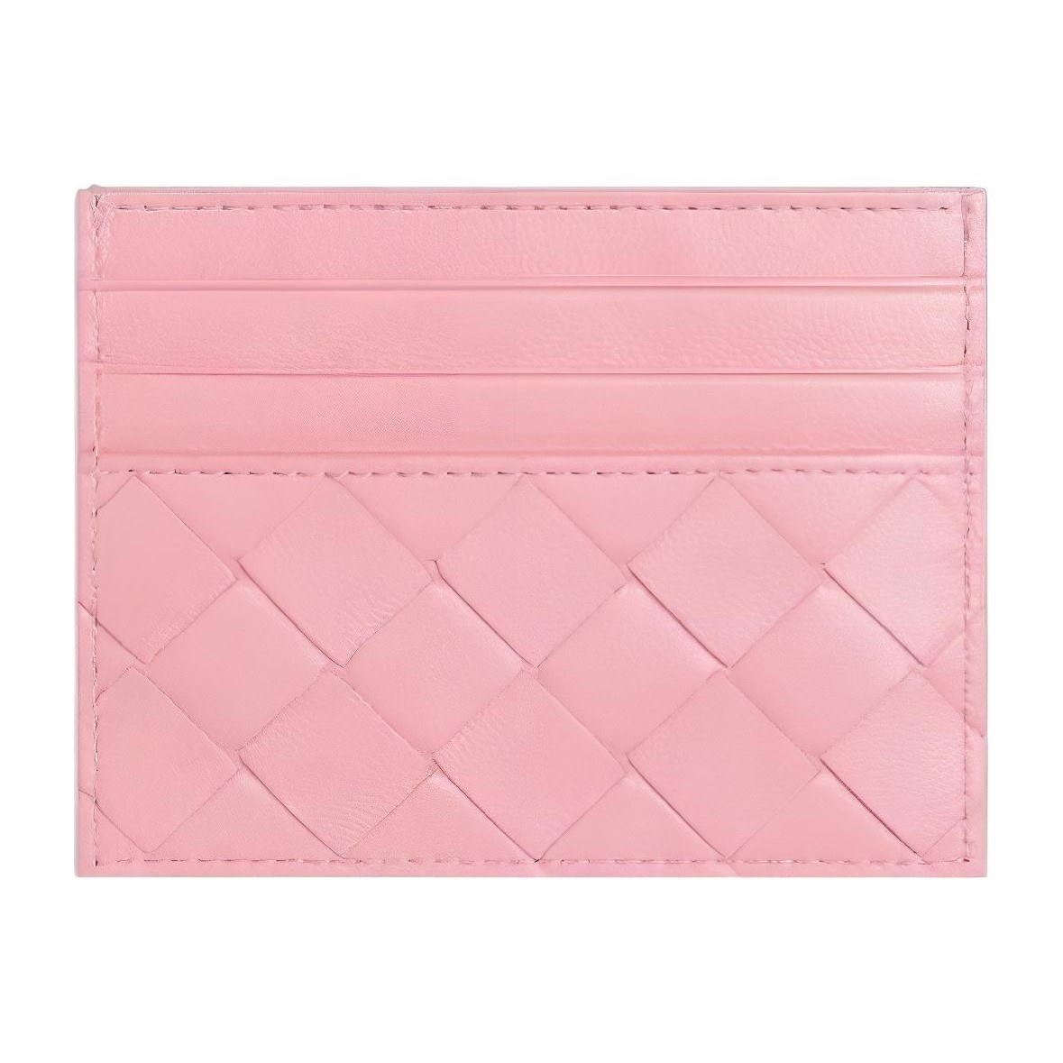 Bottega Veneta Intrecciato Cardholder Pink