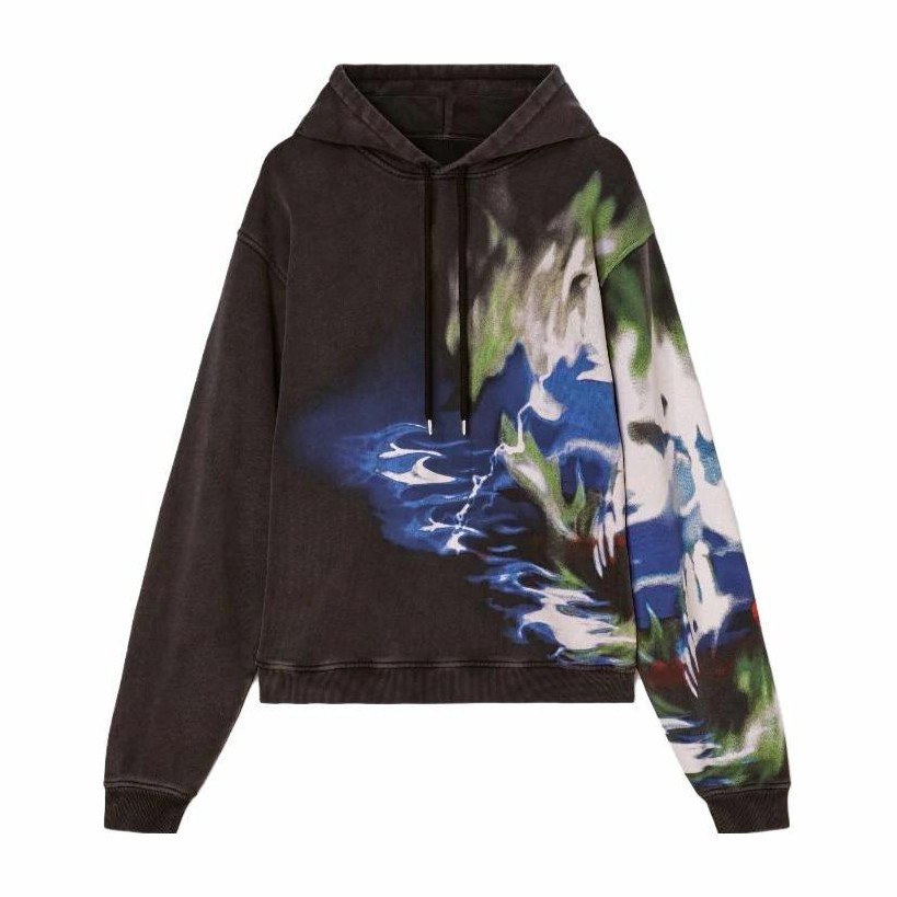 AMBUSH FW23 Printed Hoodie Black