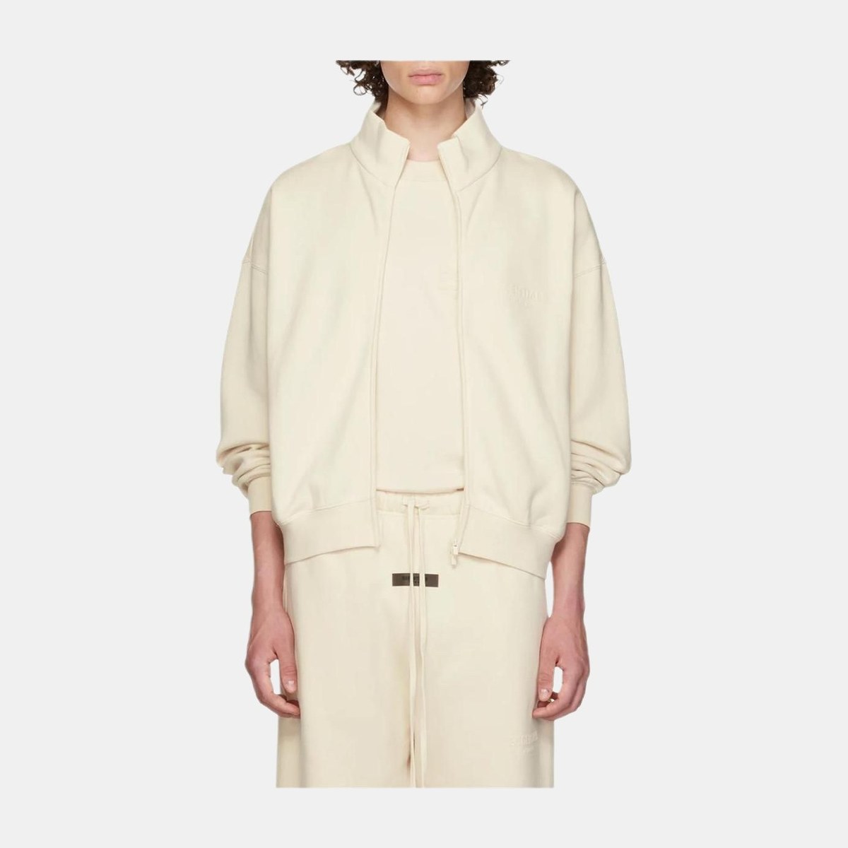 Fear of God Essentials FW22 Fullzip Jacket Egg Shell