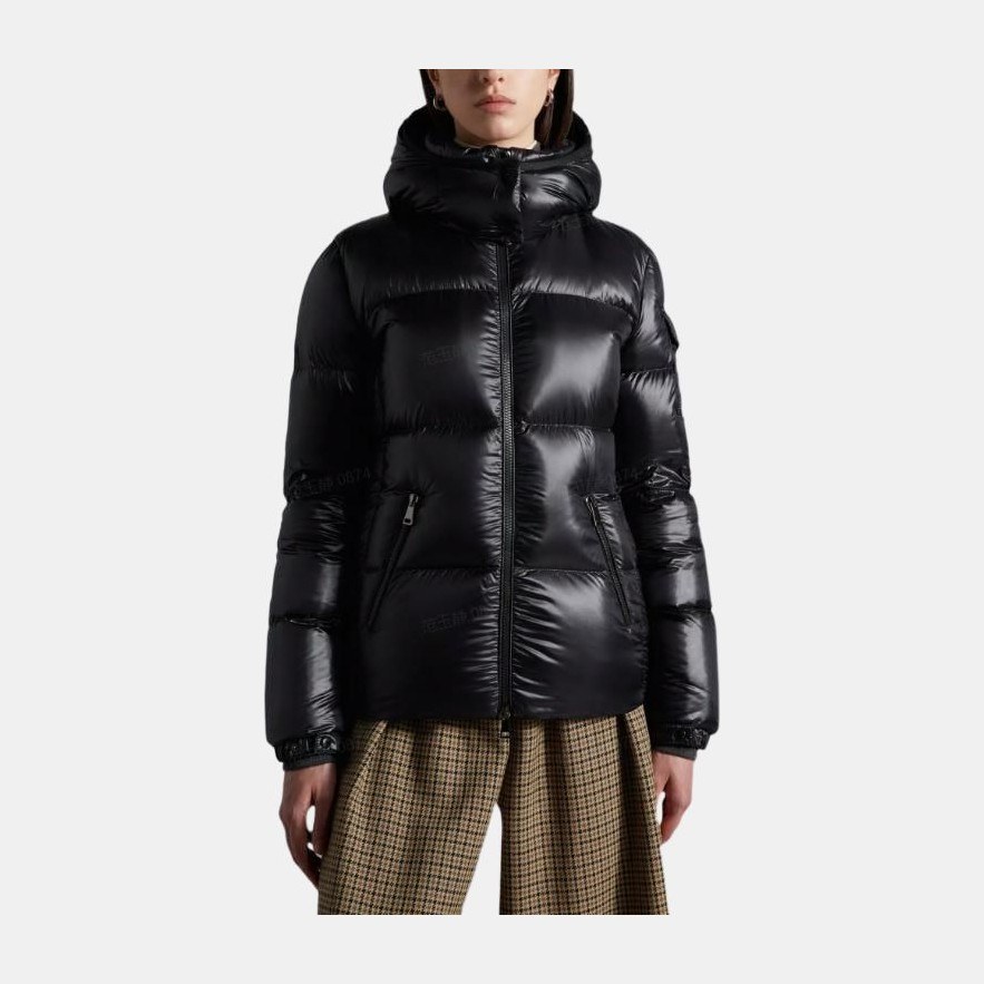 Moncler FW22 Quilted Short Hooded Down Jacket Black