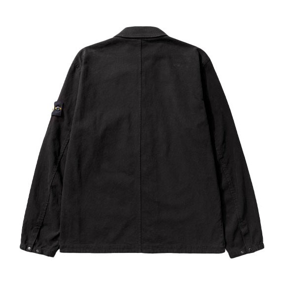 Stone Island Recycled Cotton Jacket Black