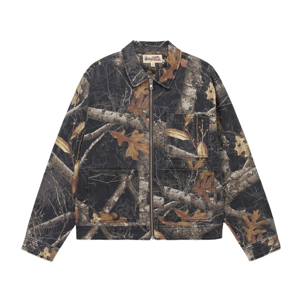 Stussy FW23 Zip Work Jacket Realtree Edge